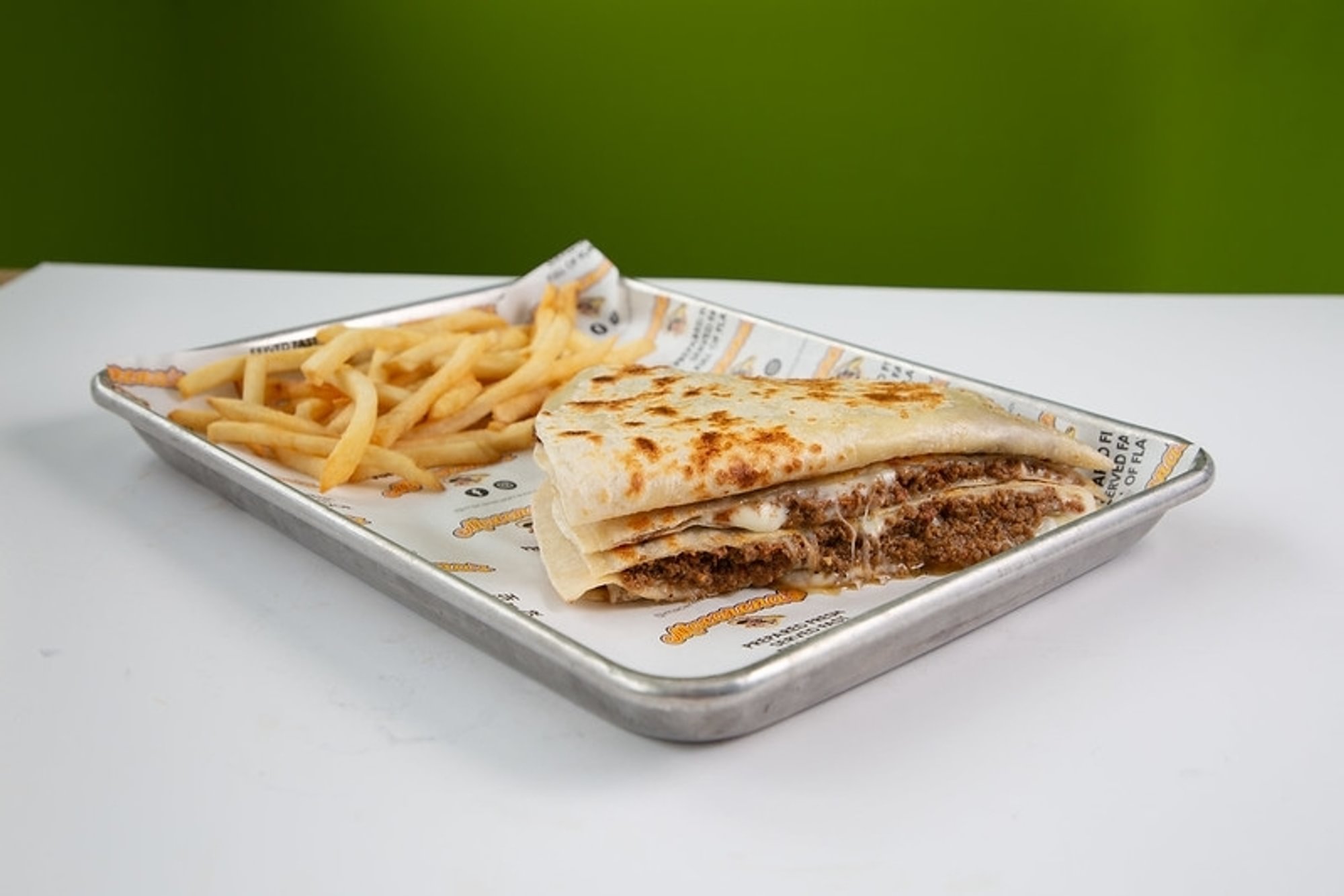 Ground beef quesadilla