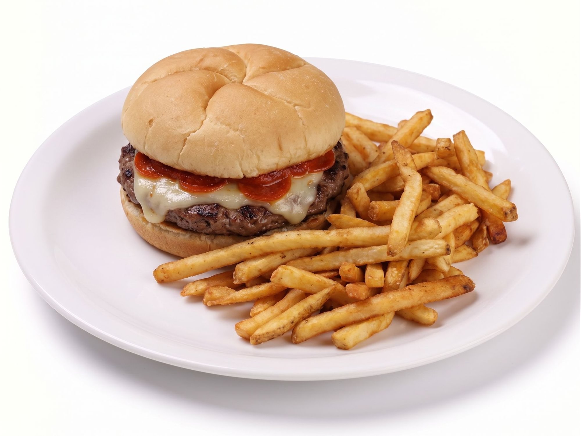 Pizza Burger w/ Fries