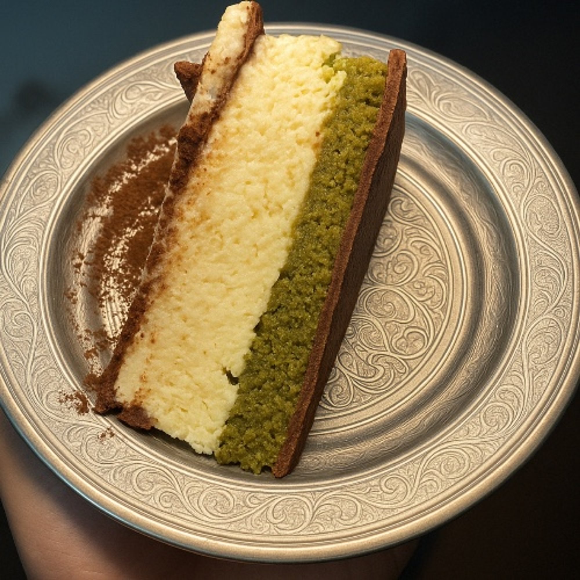 Dubai Pistachio Cheese cake