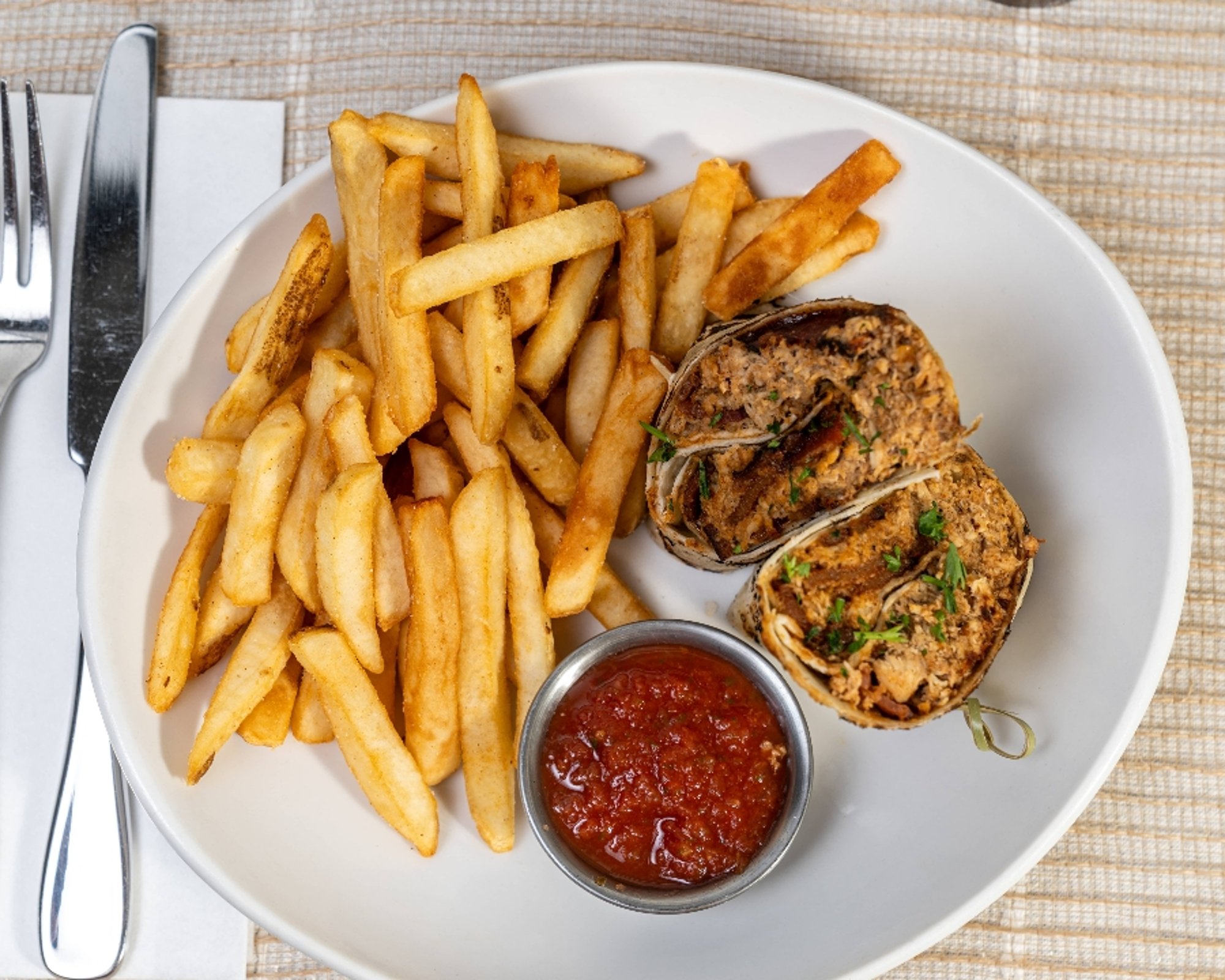 caribbean jerk chicken wrap
