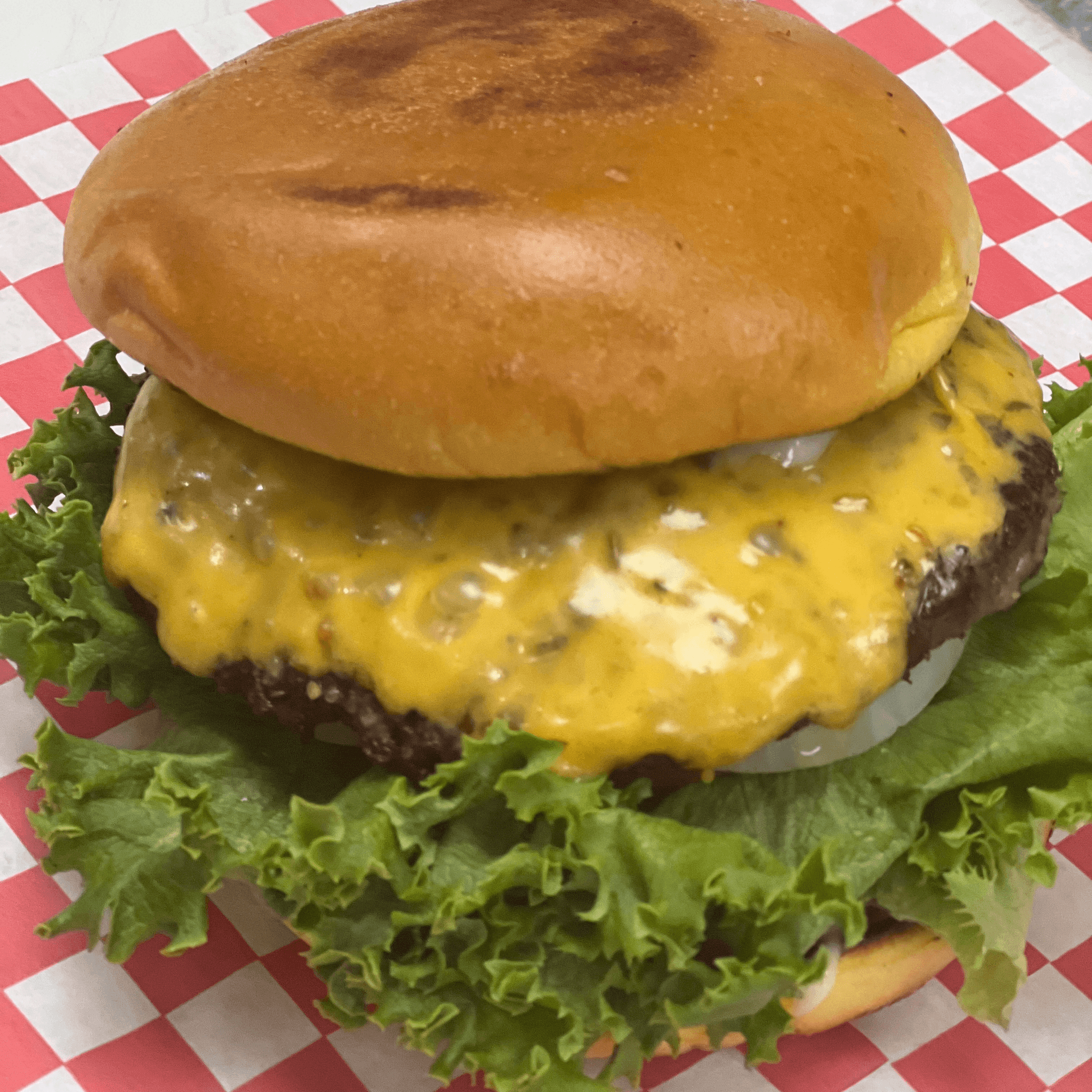 CHEESE BURGER AND FRIES