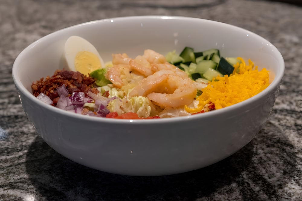 Garlic Shrimp Chopped Salad