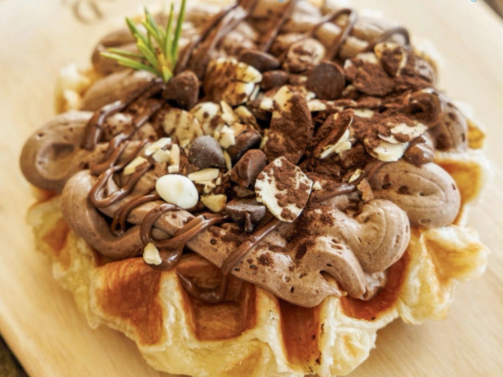Nutella with Home Made Whipped Cream & Grated Chocolate