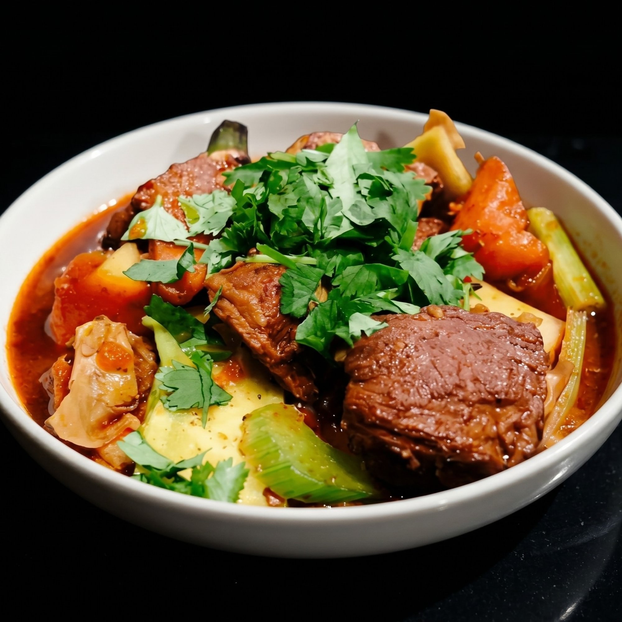 Spicy Beef Brisket with Tomato Sauce 贵妃牛腩