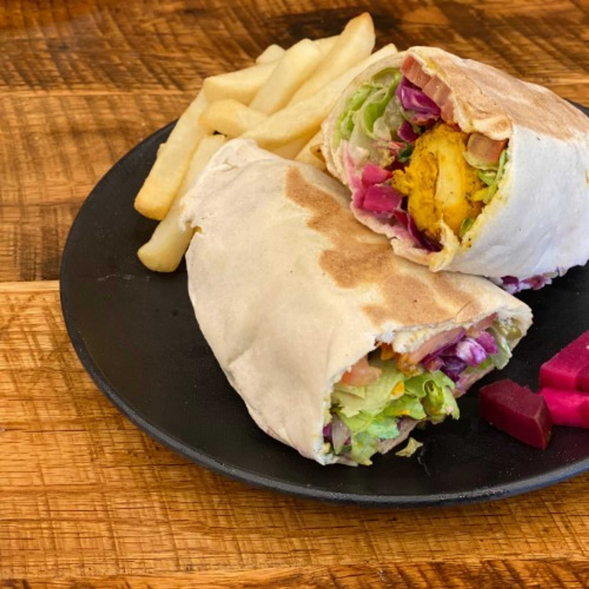 Grilled Chicken Kabob Sandwich