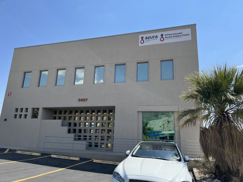 An exterior view of El Paso Vascular Access Center