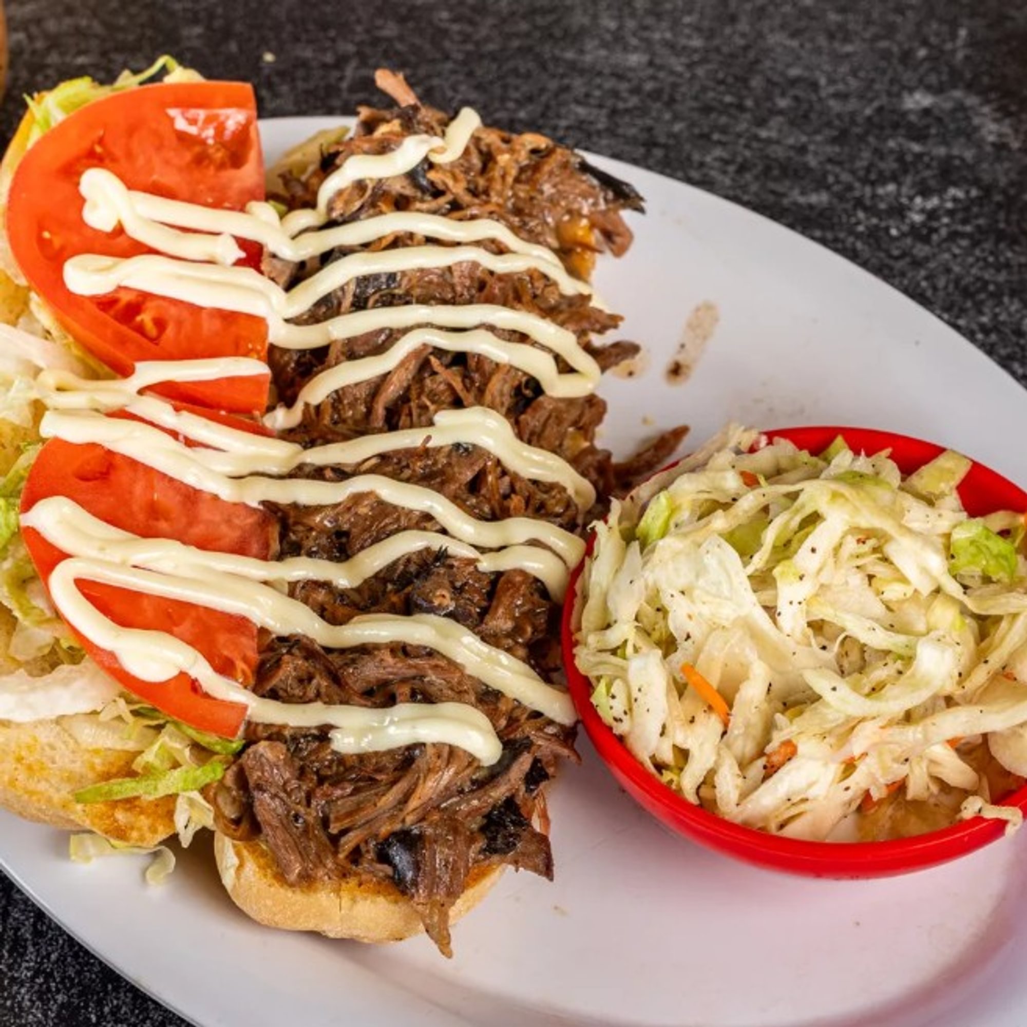 The "mardi gras" sandwich