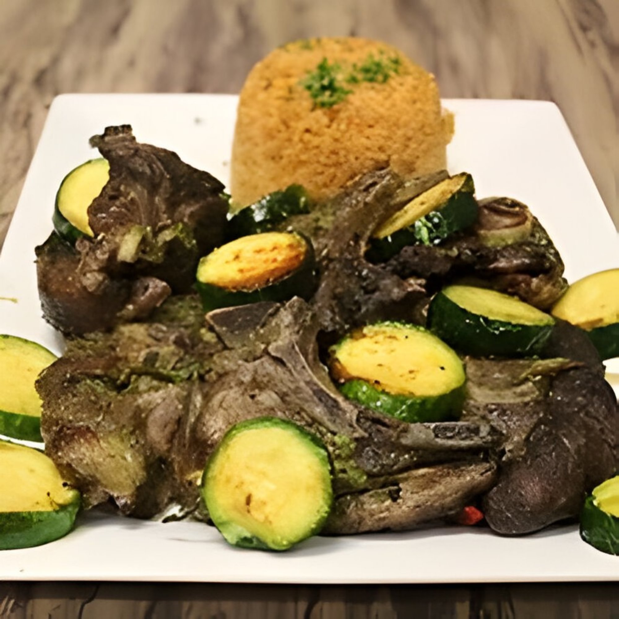 Grilled lamb