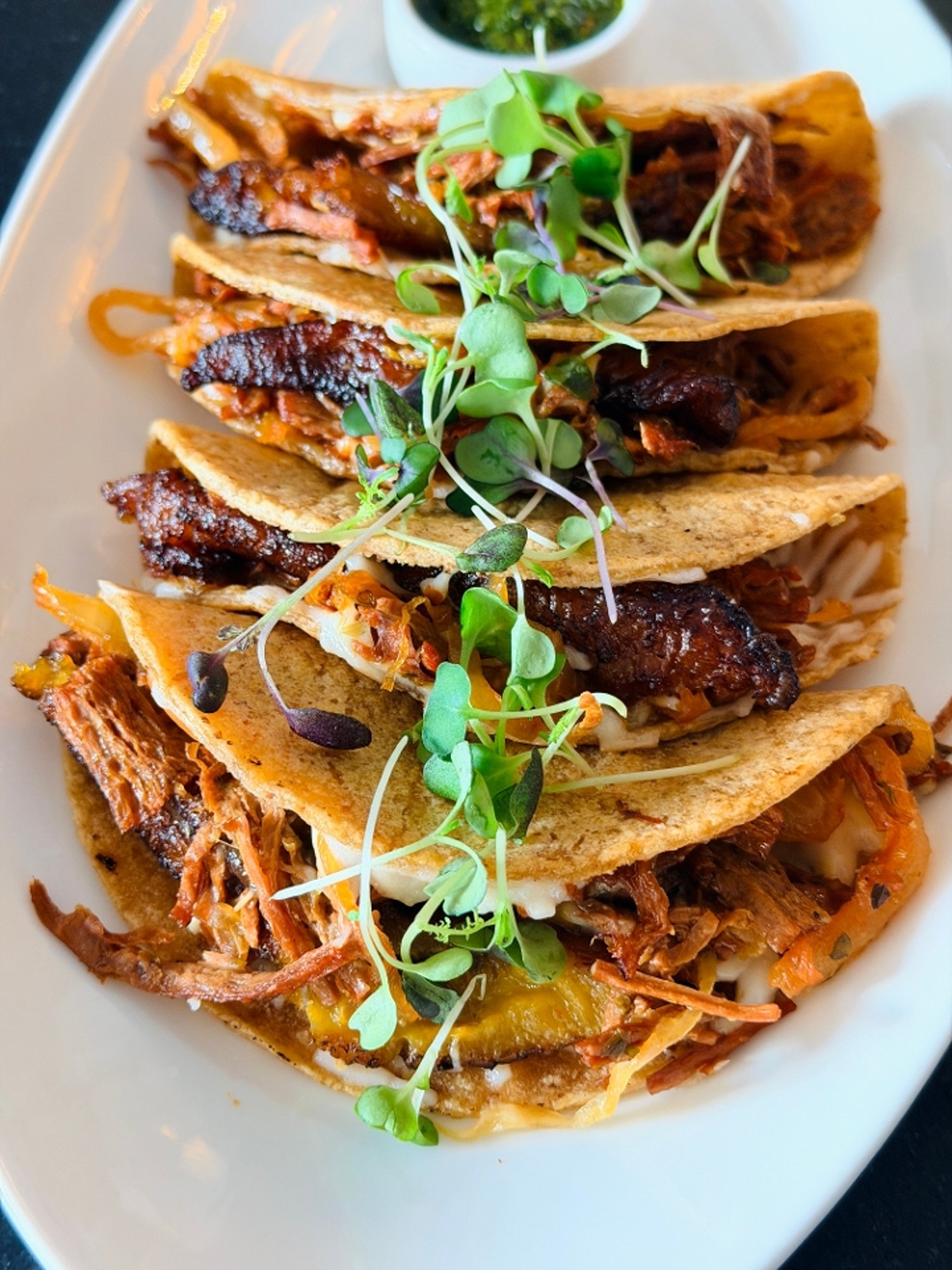 Steak & Plantain Quesa Taco