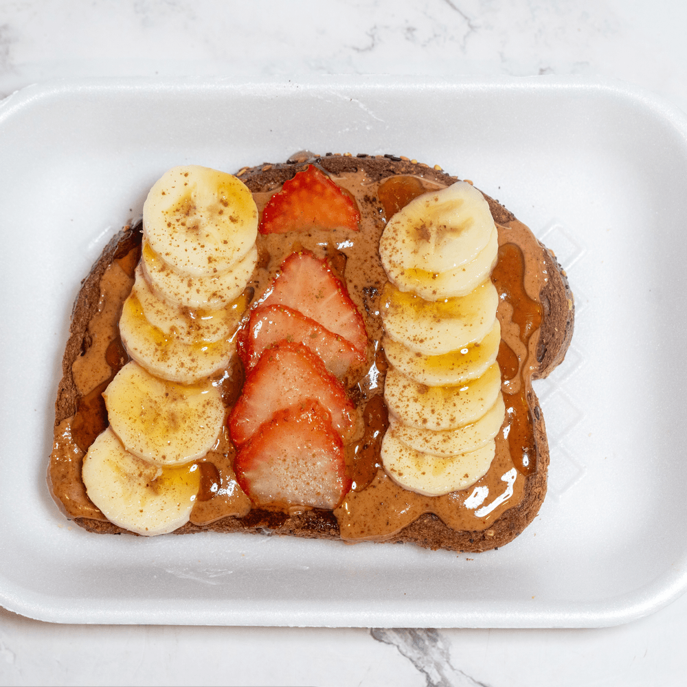 Almond Banana Berry Toast