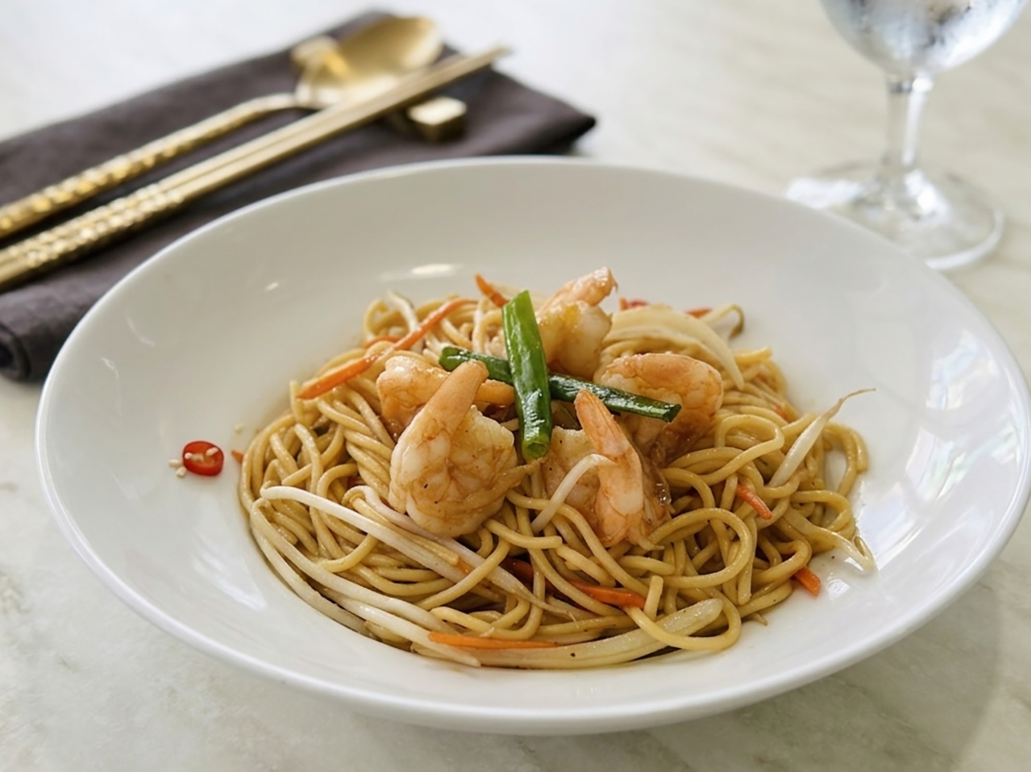 L2. Shrimp Lo-Mein Stir-Fry