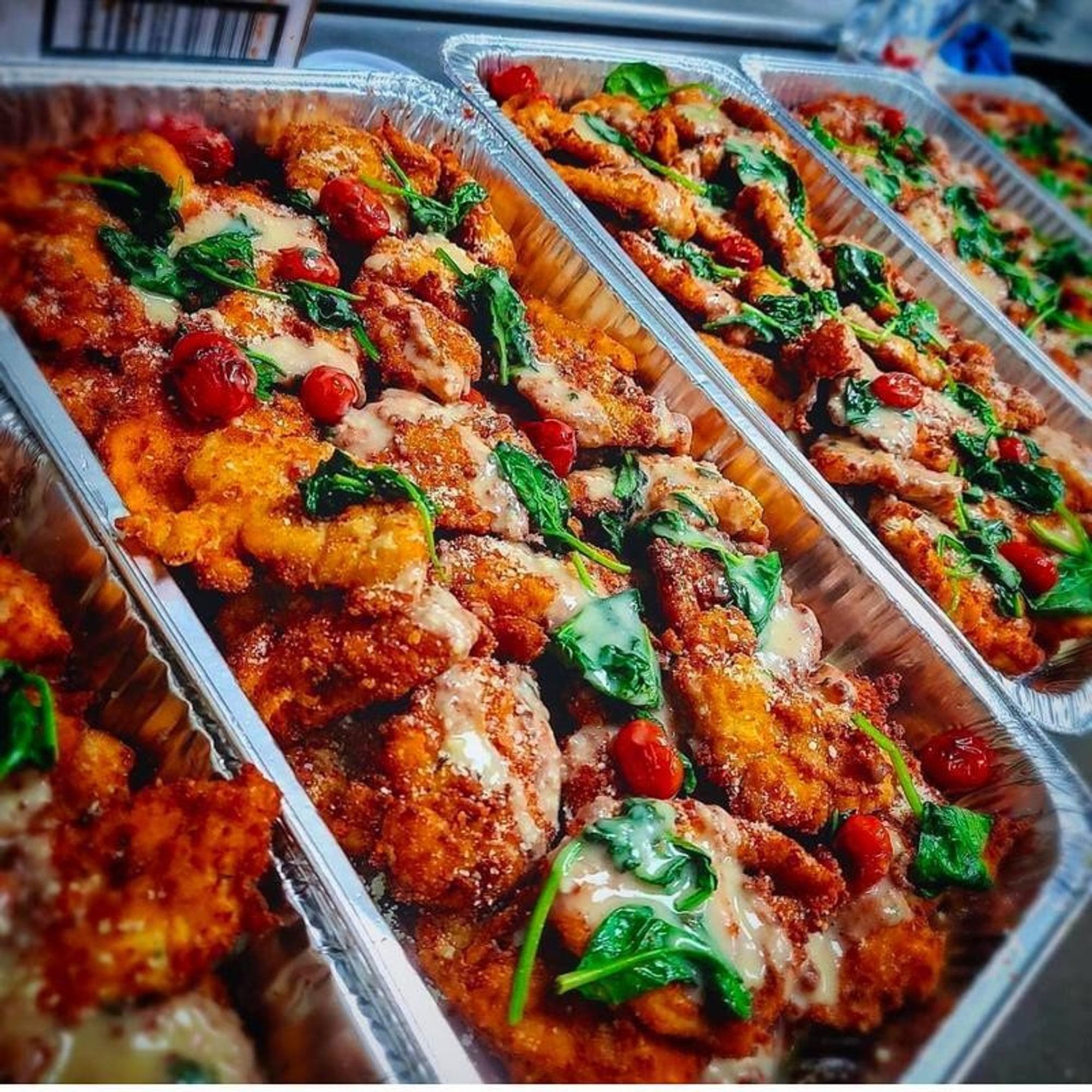 Chicken Cutlet Parmigiana (1/2 Tray or Full Tray)