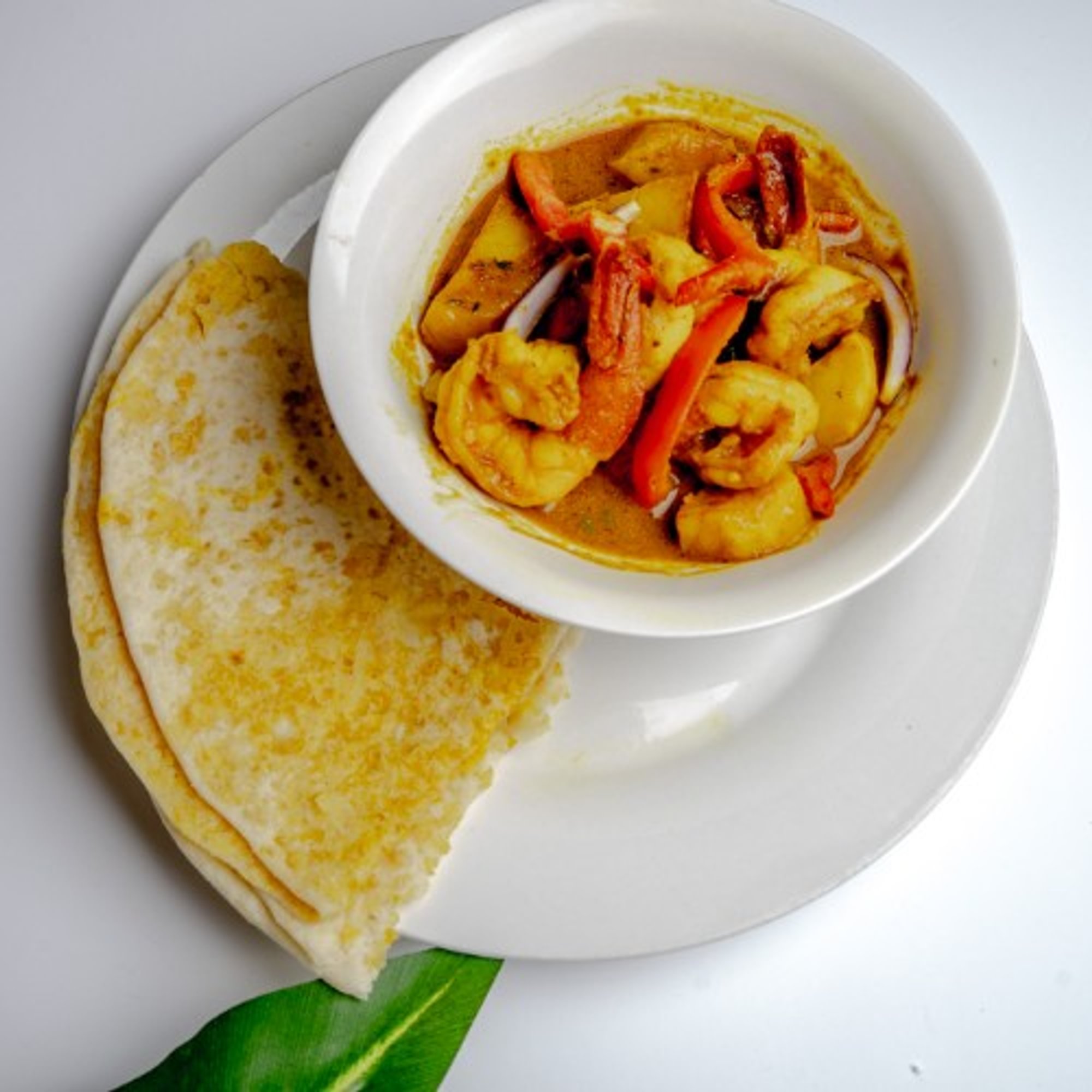 Curry Shrimp Roti