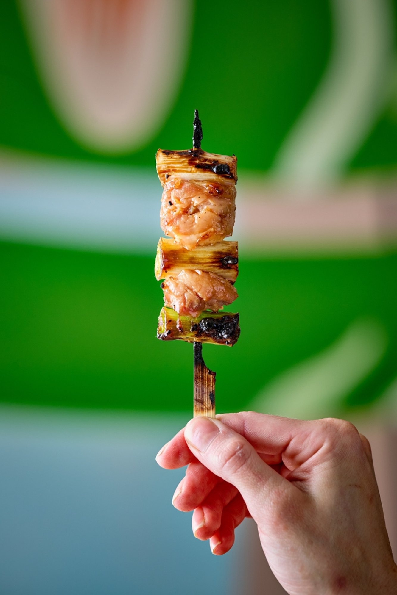 Chicken Leg & Negi Yakitori