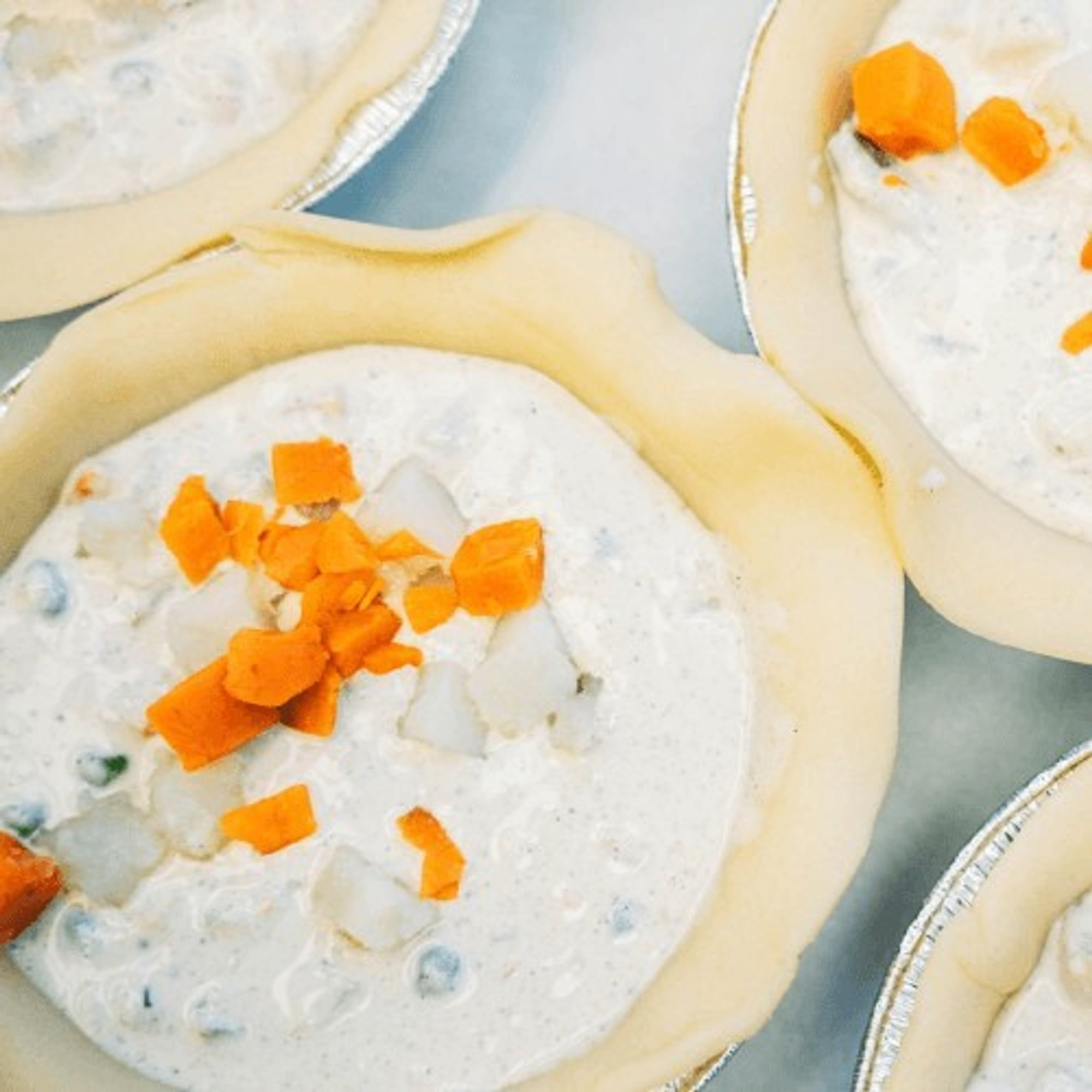 Veggie Pot Pie - 5" Individual - 4 pack Frozen (Must order 24hrs. in advance.)