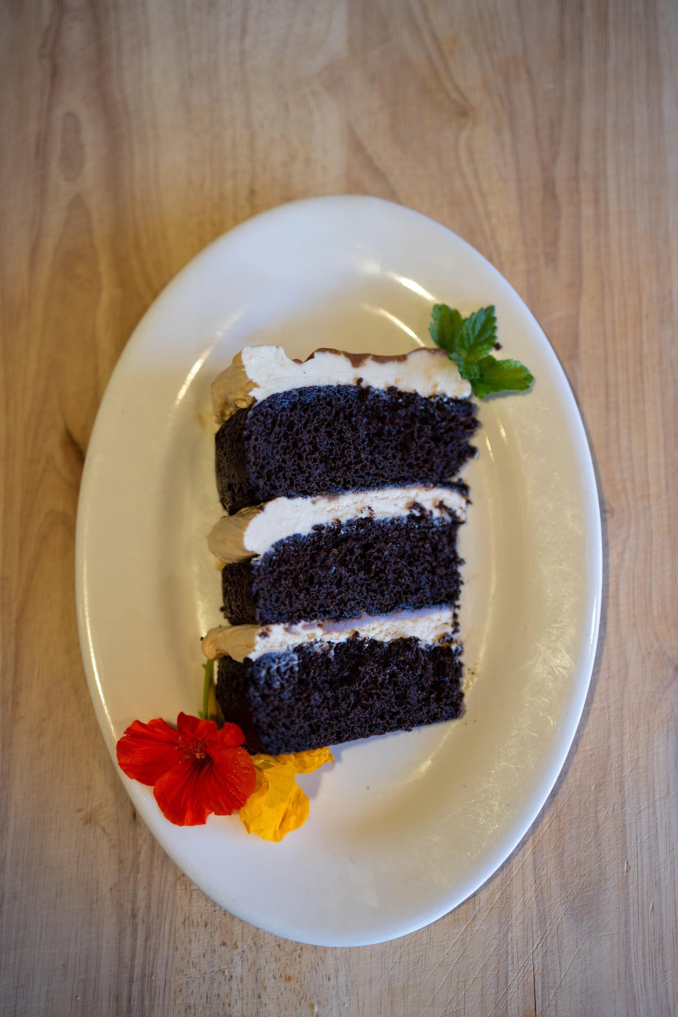 Chocolate Caramel Layer Cake