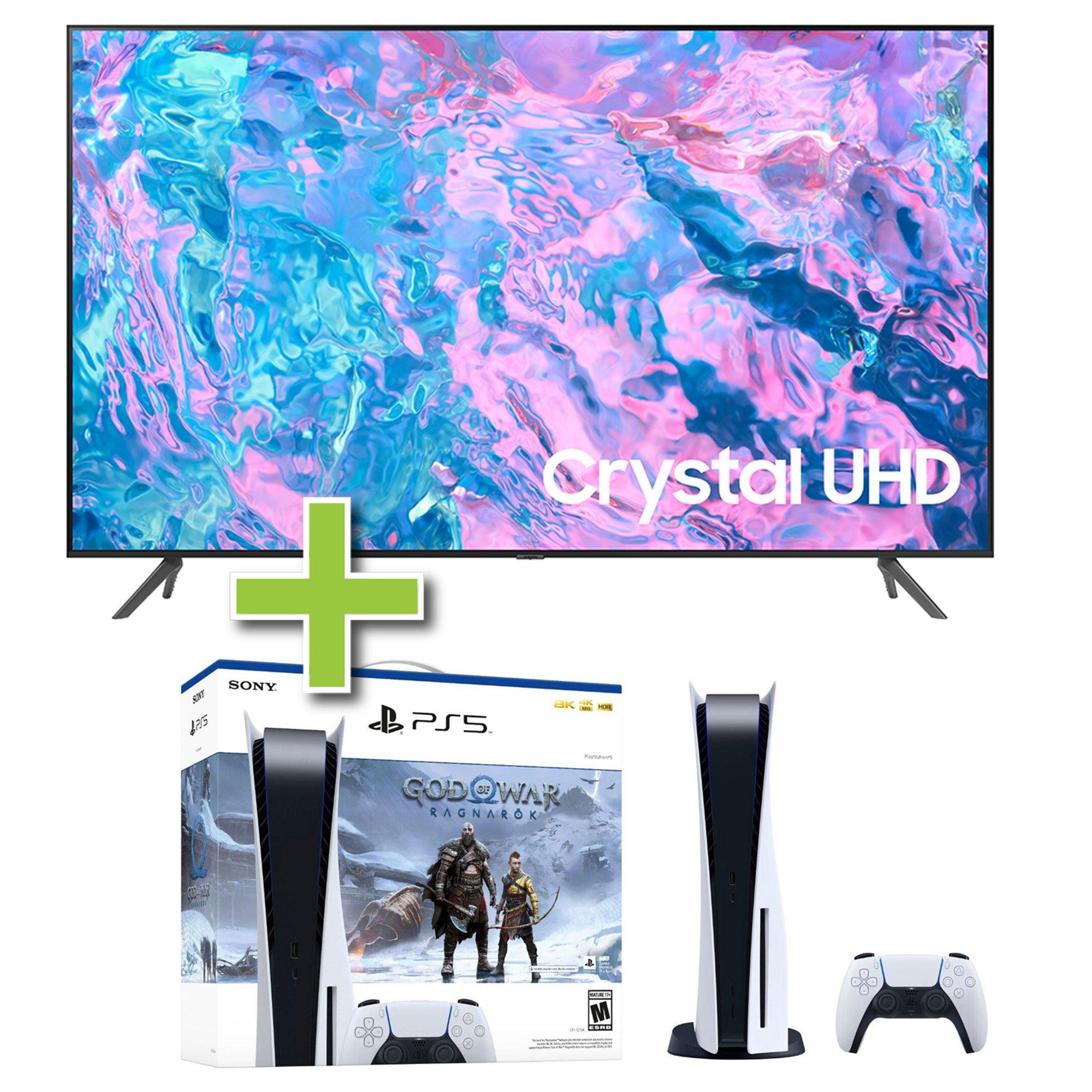 50" Samsung CU7000 4K Crystal Ultra HD Smart TV & PS5 Disc 825GB Gods Of War Bundle