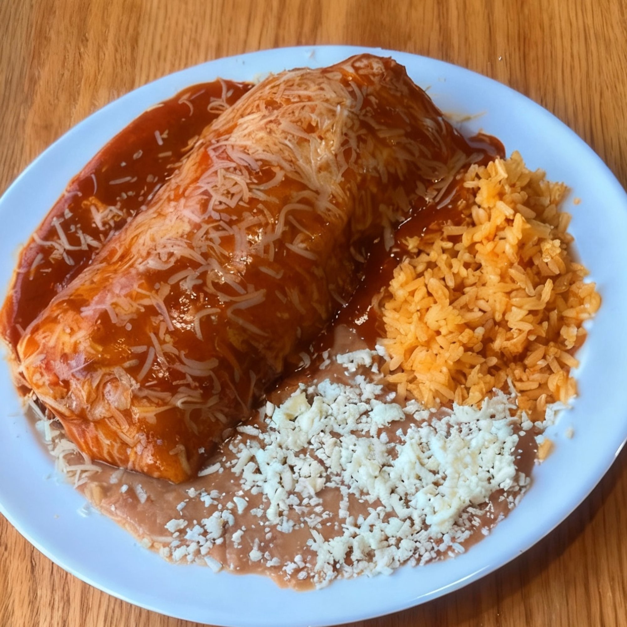 Wet Burrito Plate