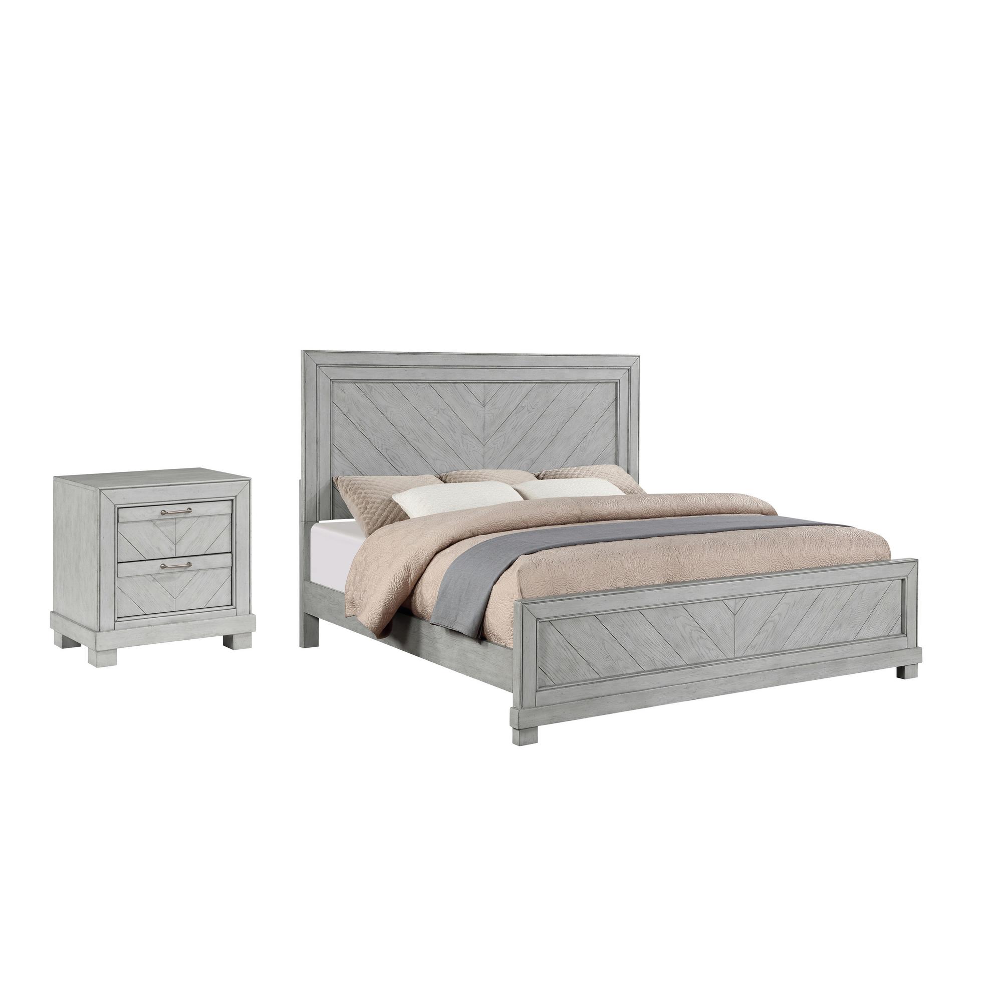 King Montana Bed & Nightstand