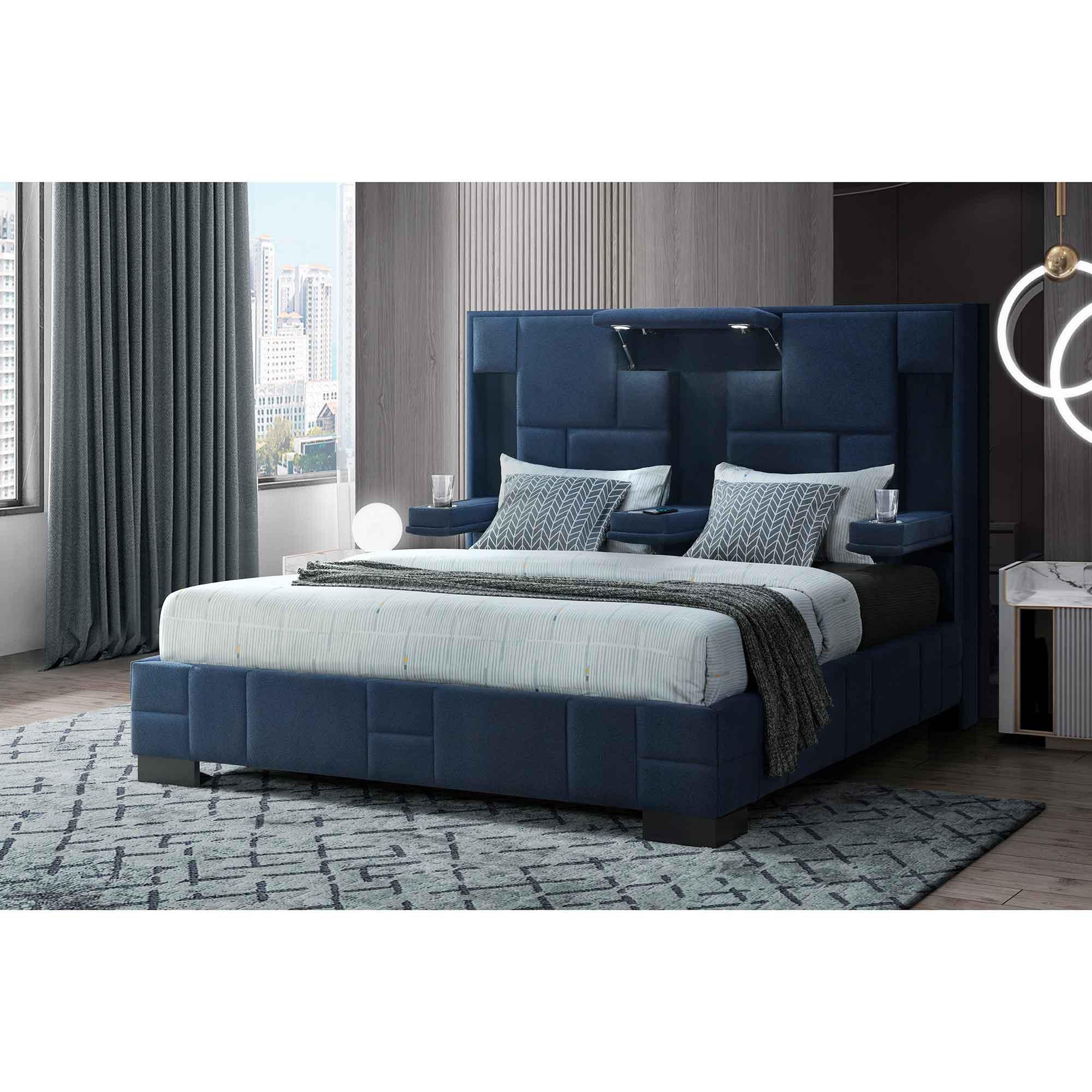 Oscar Queen Bedroom Set - Navy