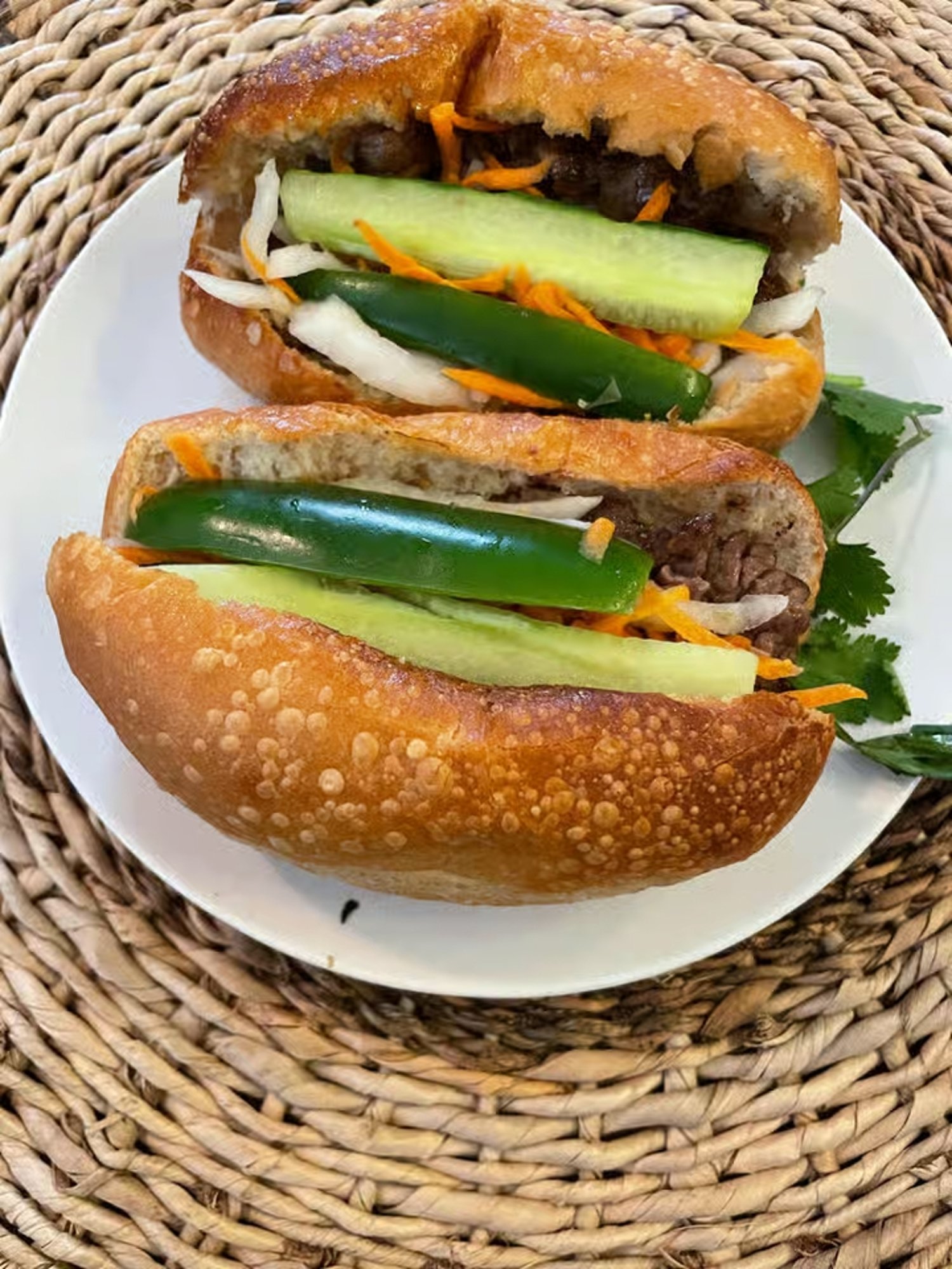 Lemon Grass Beef Banh Mi