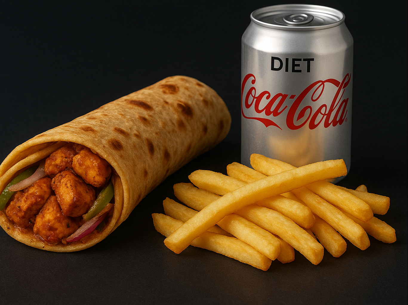 Achari Chicken Roll Meal