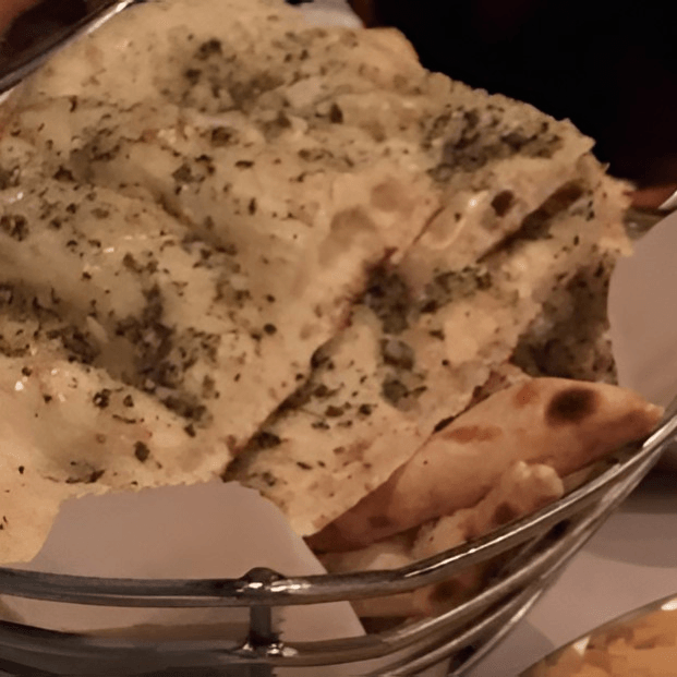 Garlic and Basil Naan