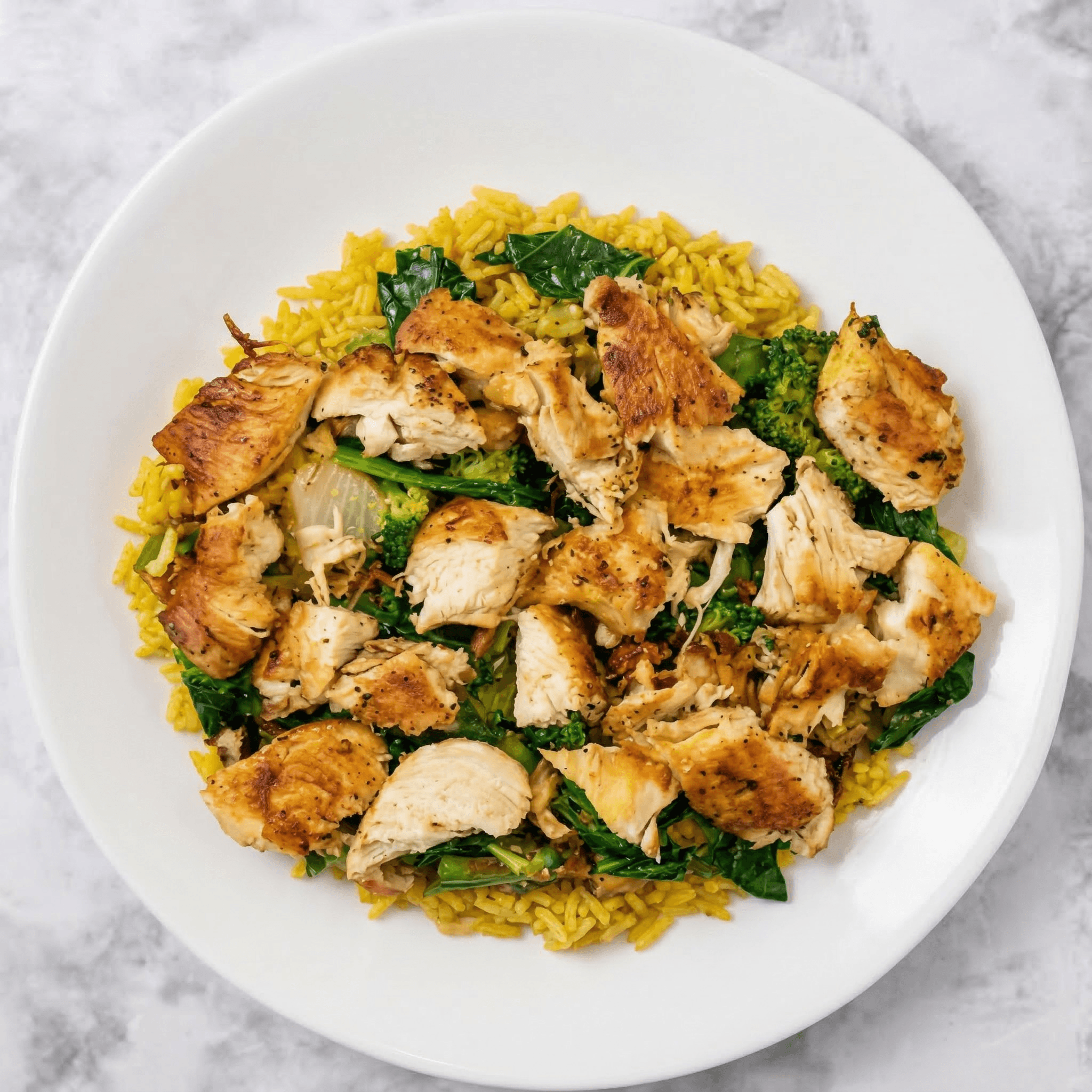 Grilled Chicken Over Rice
