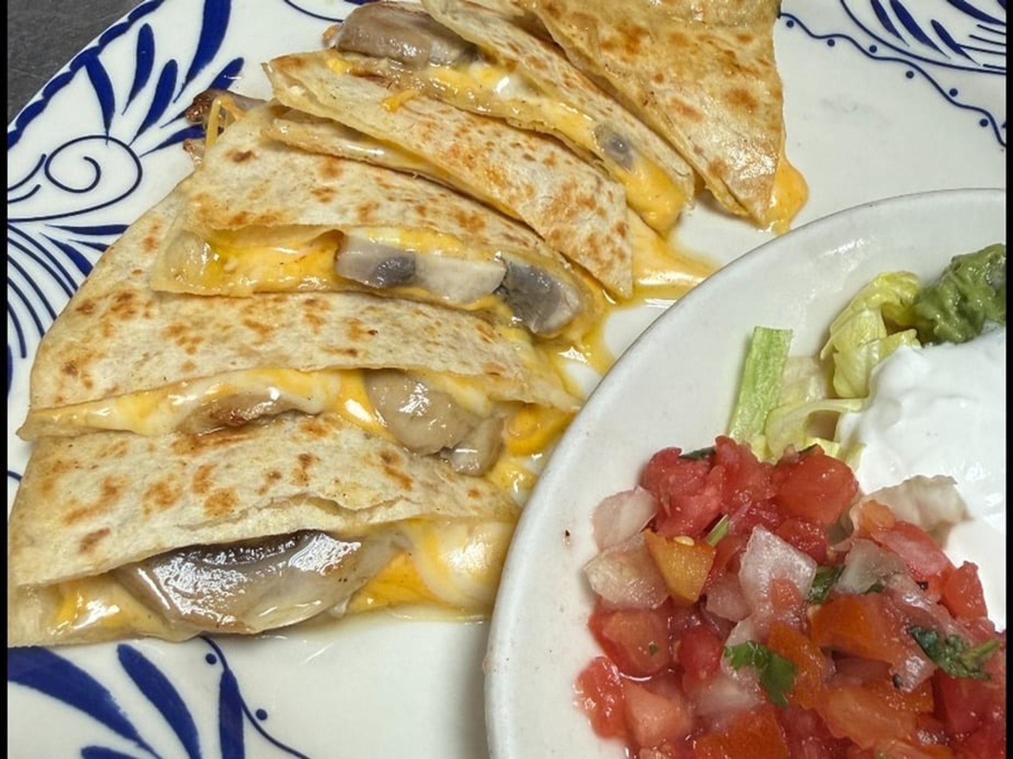 Mushroom Quesadilla