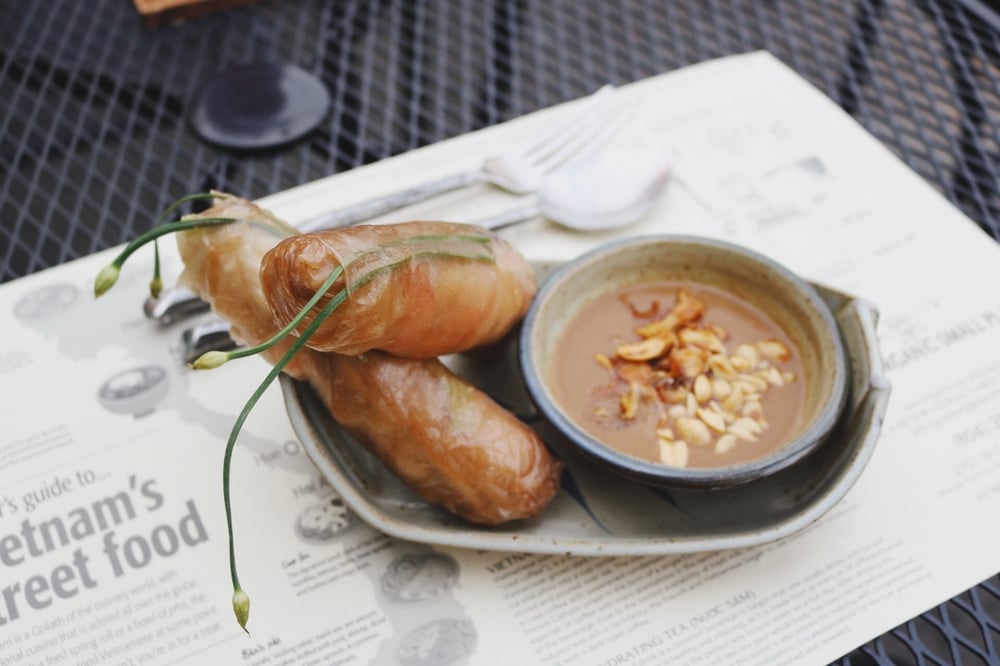 Fresh Brown Spring Rolls