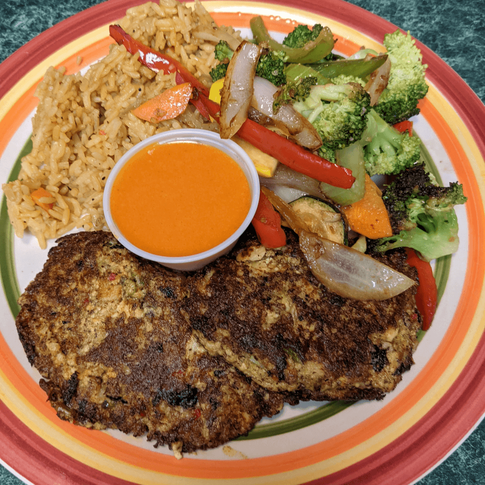 Vegan Crab Cake Entrée