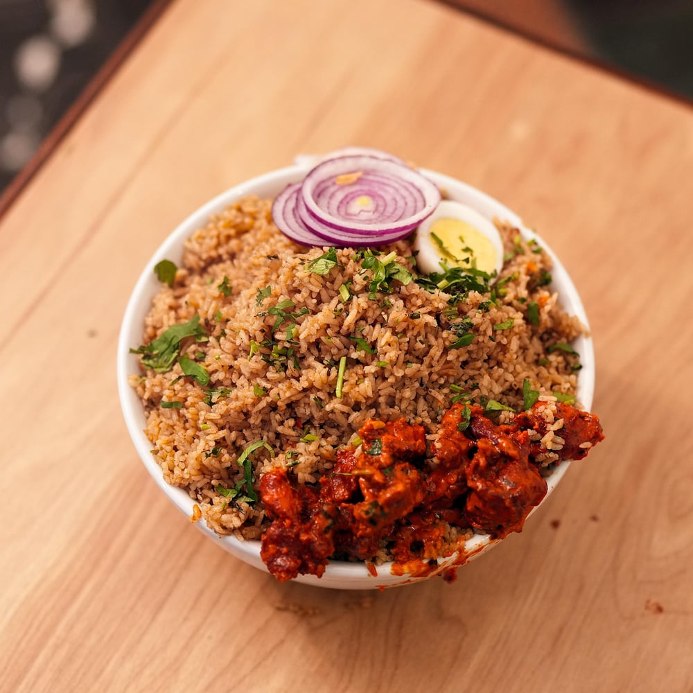 Dindigul Thalappakatti Chicken 65 Biryani