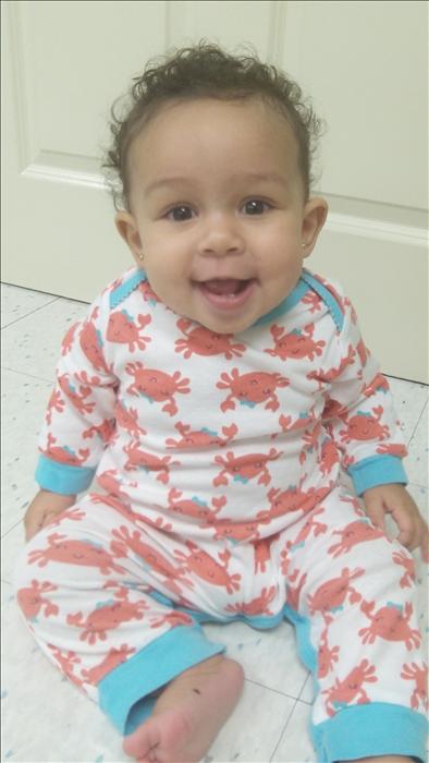 Each month at our center, we have a spirit day. Here is little Sophie participating in Pajama Day.