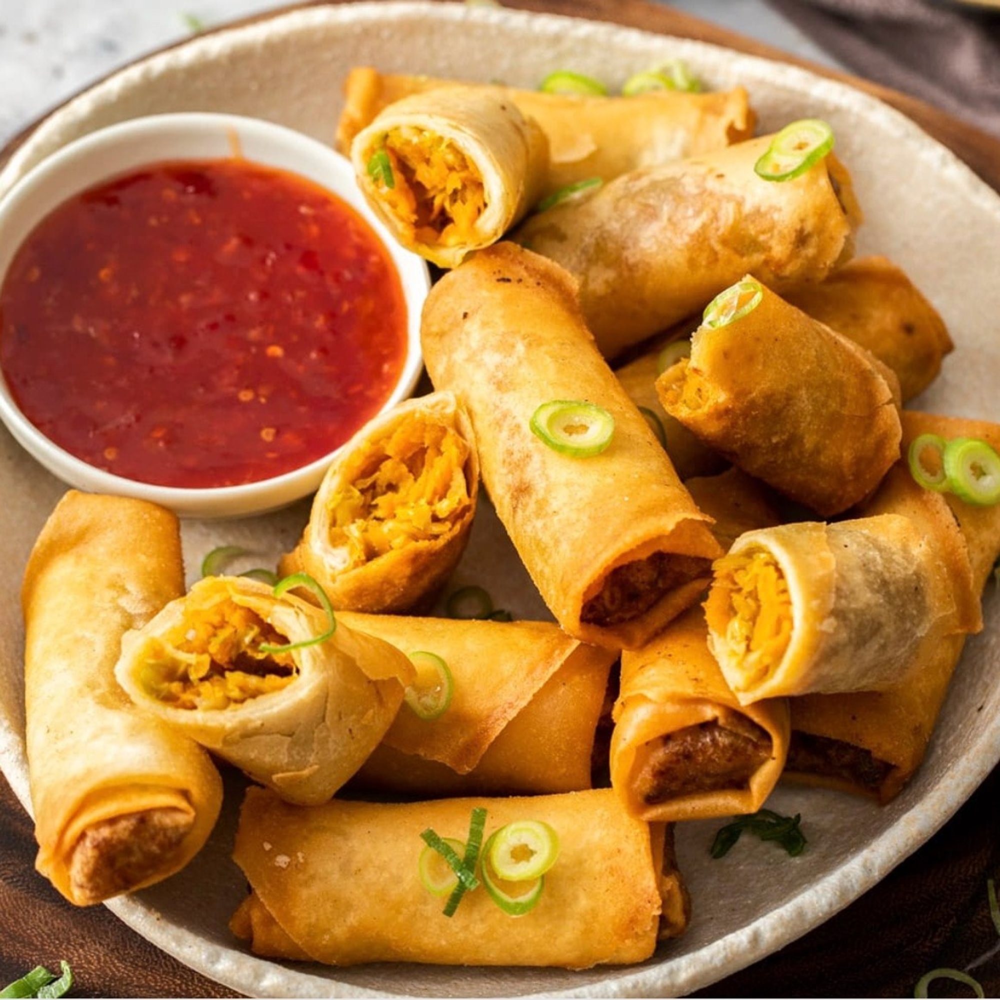 01. Vegetable Spring Rolls (4)