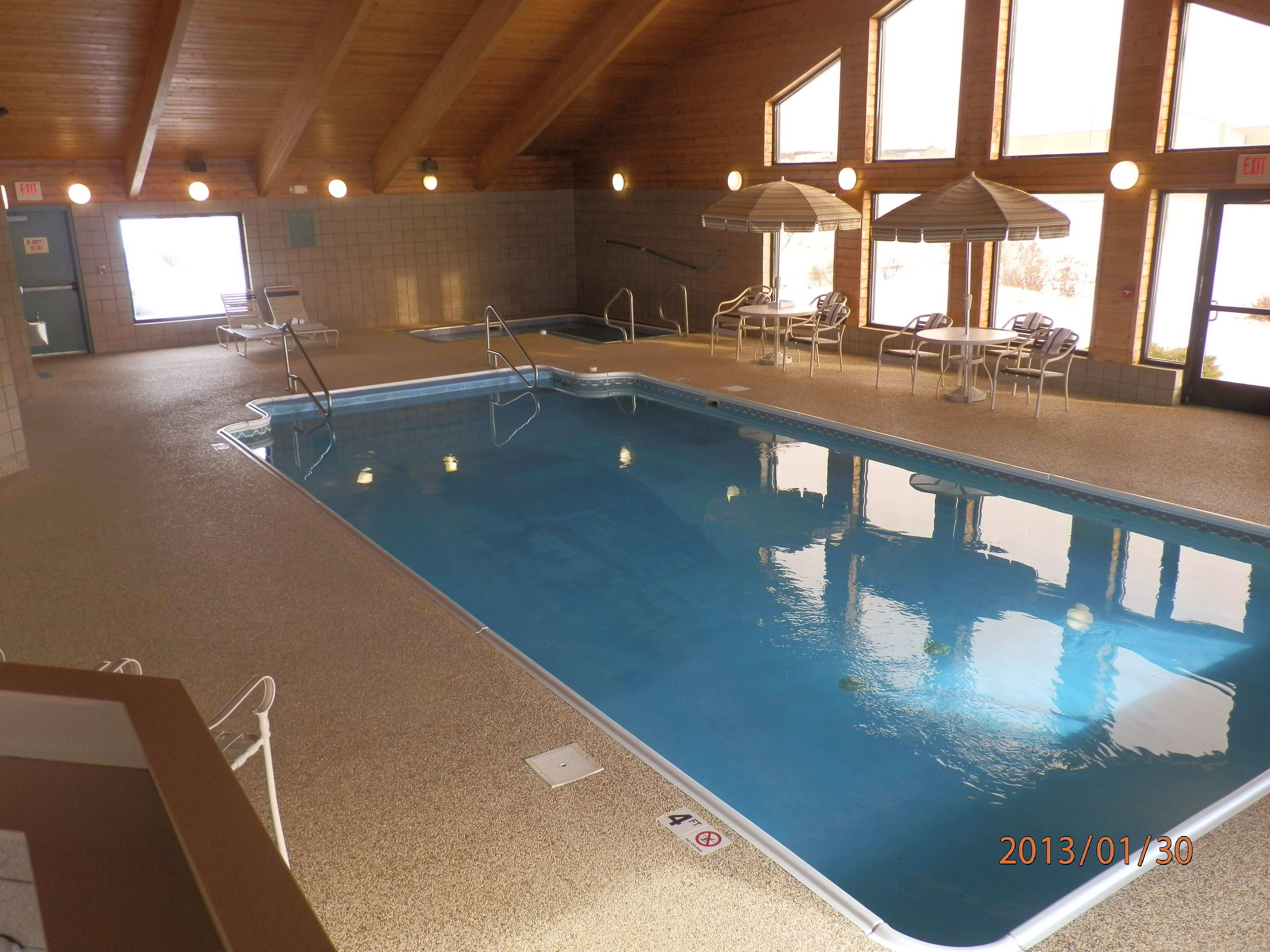 Large Pool and Whirlpool