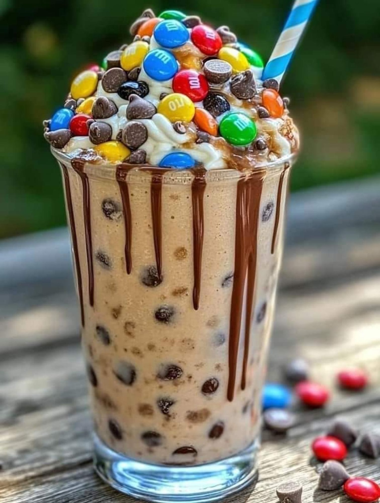 M&M Chocolate Milkshake