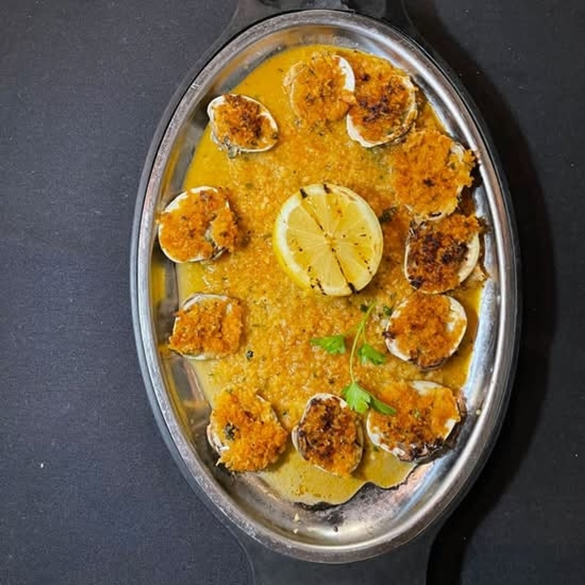 Clams Oreganata