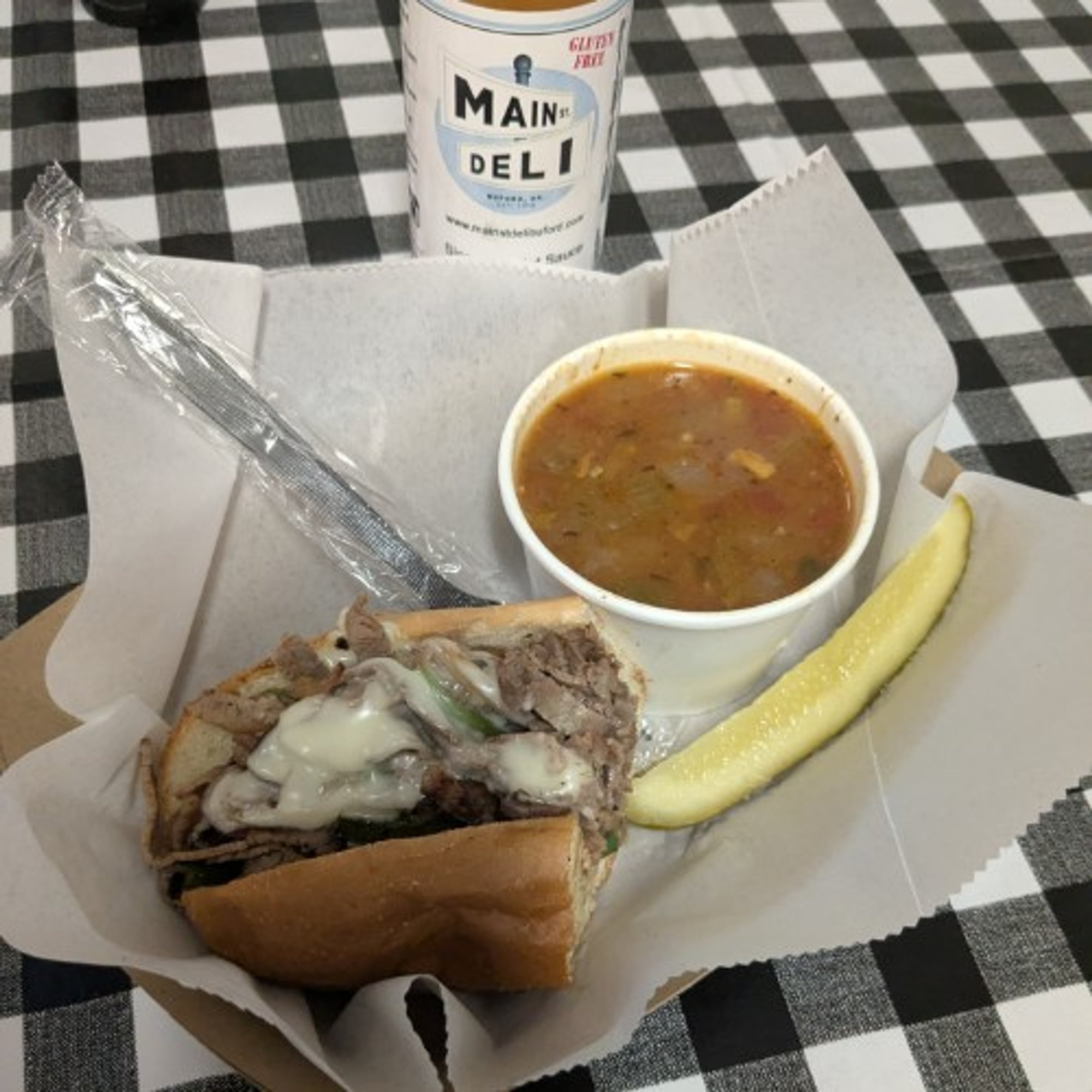 Half Sandwich and Cup of Soup