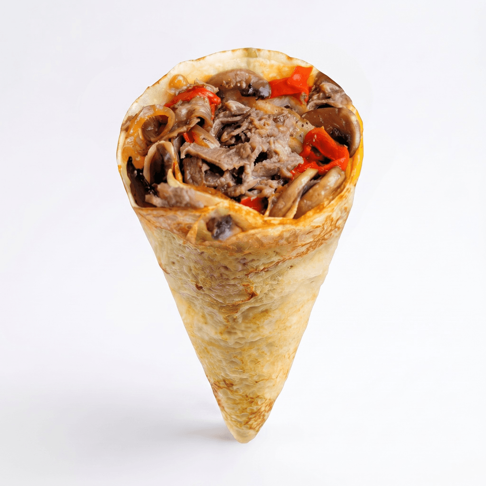 Philly Cheesesteak Crêpe