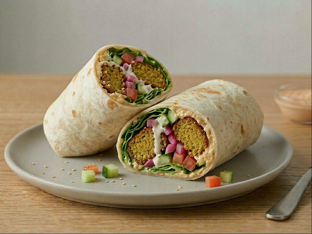 Falafel Hummus Wrap