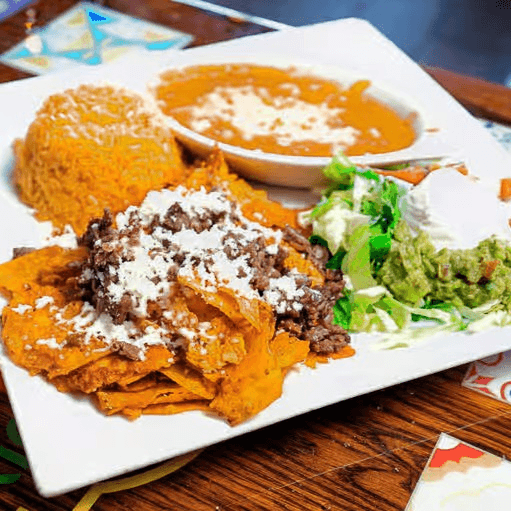 Chilaquiles Rojos Platter