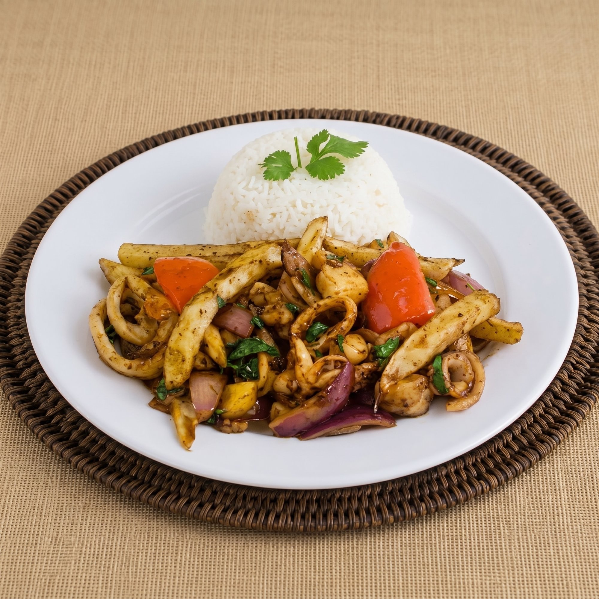 Seafood Saltado
