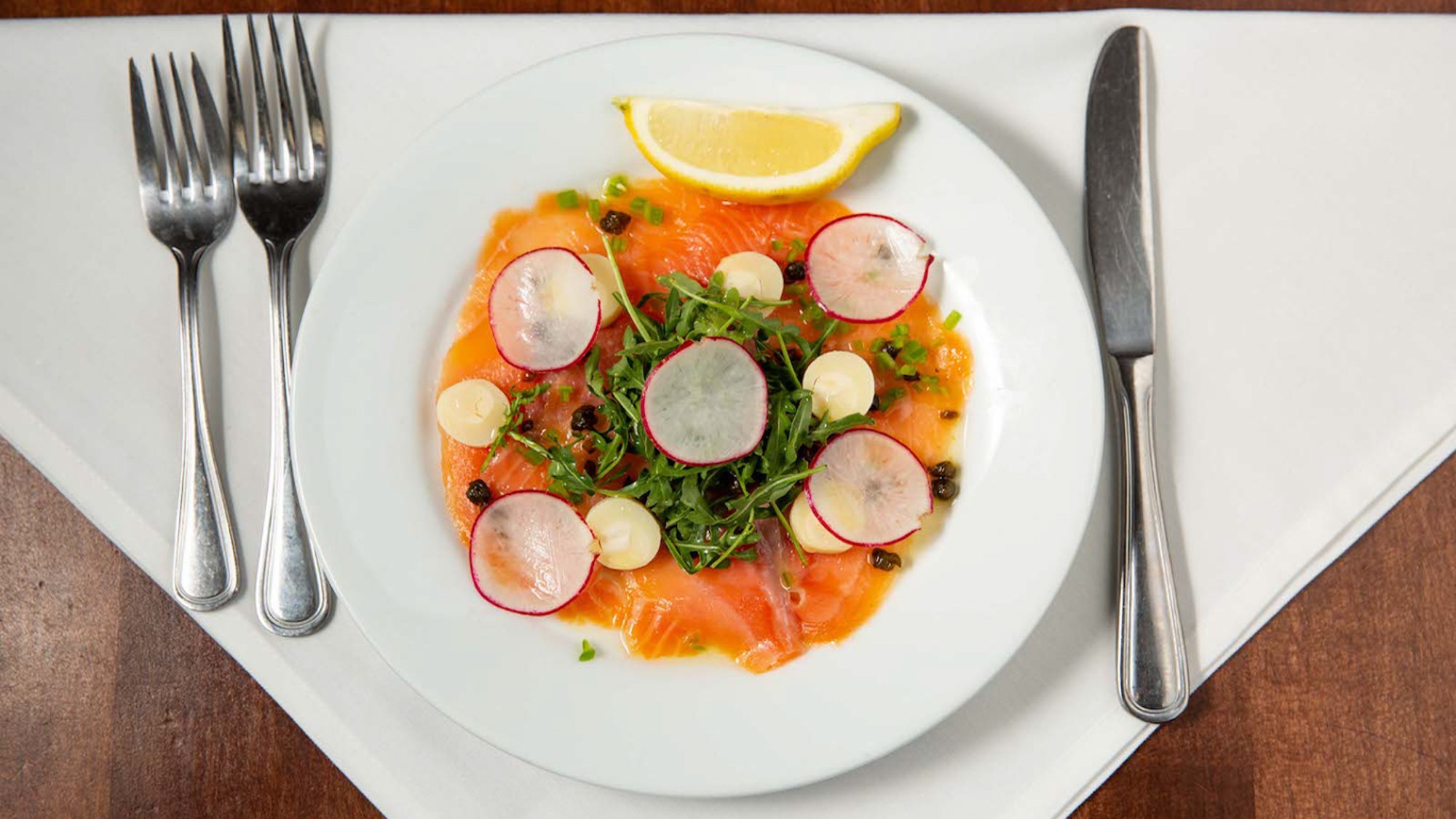 Smoked Salmon Carpaccio