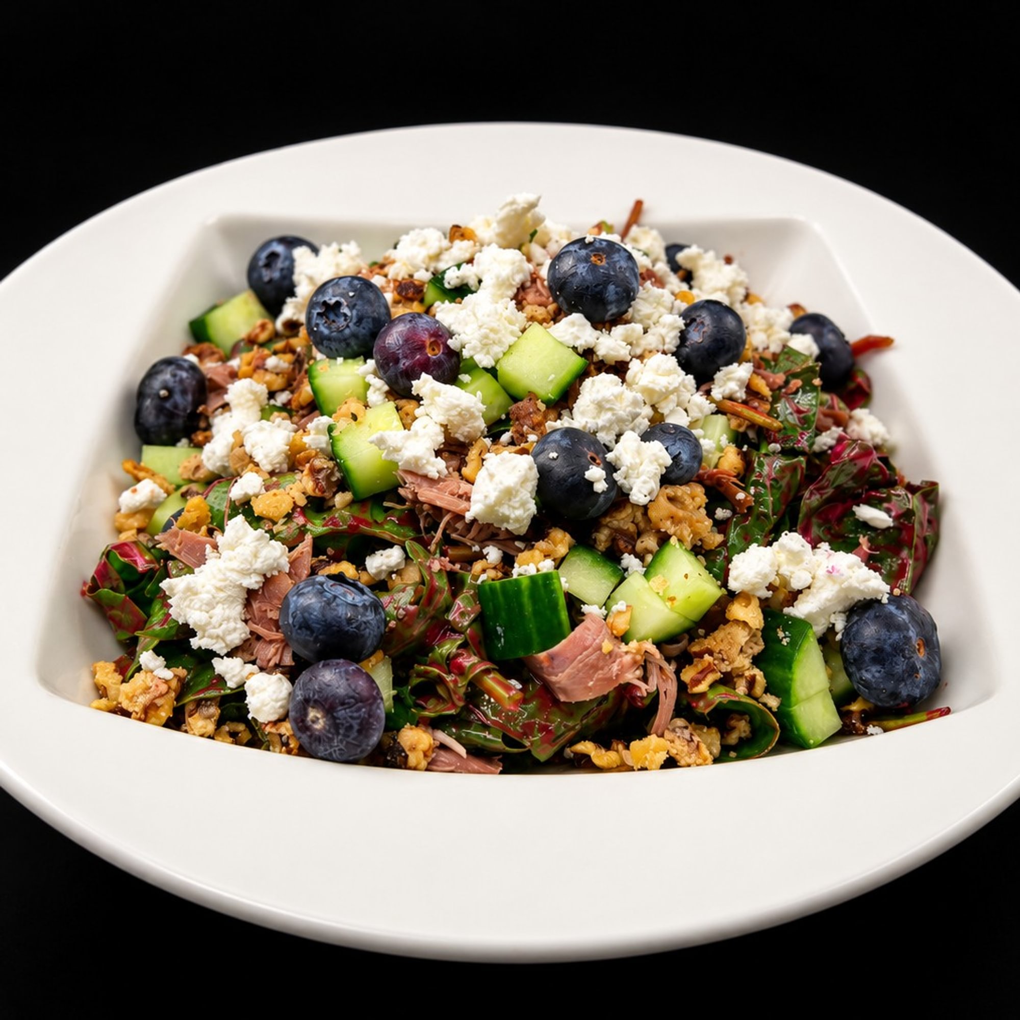 Blueberry Confit Duck Salad
