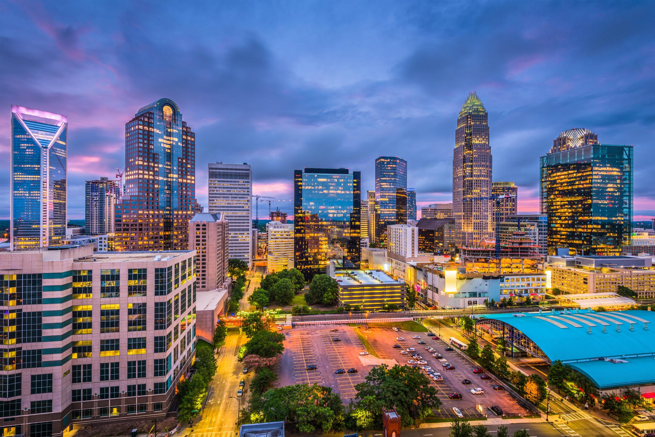 Charlotte NC skyline