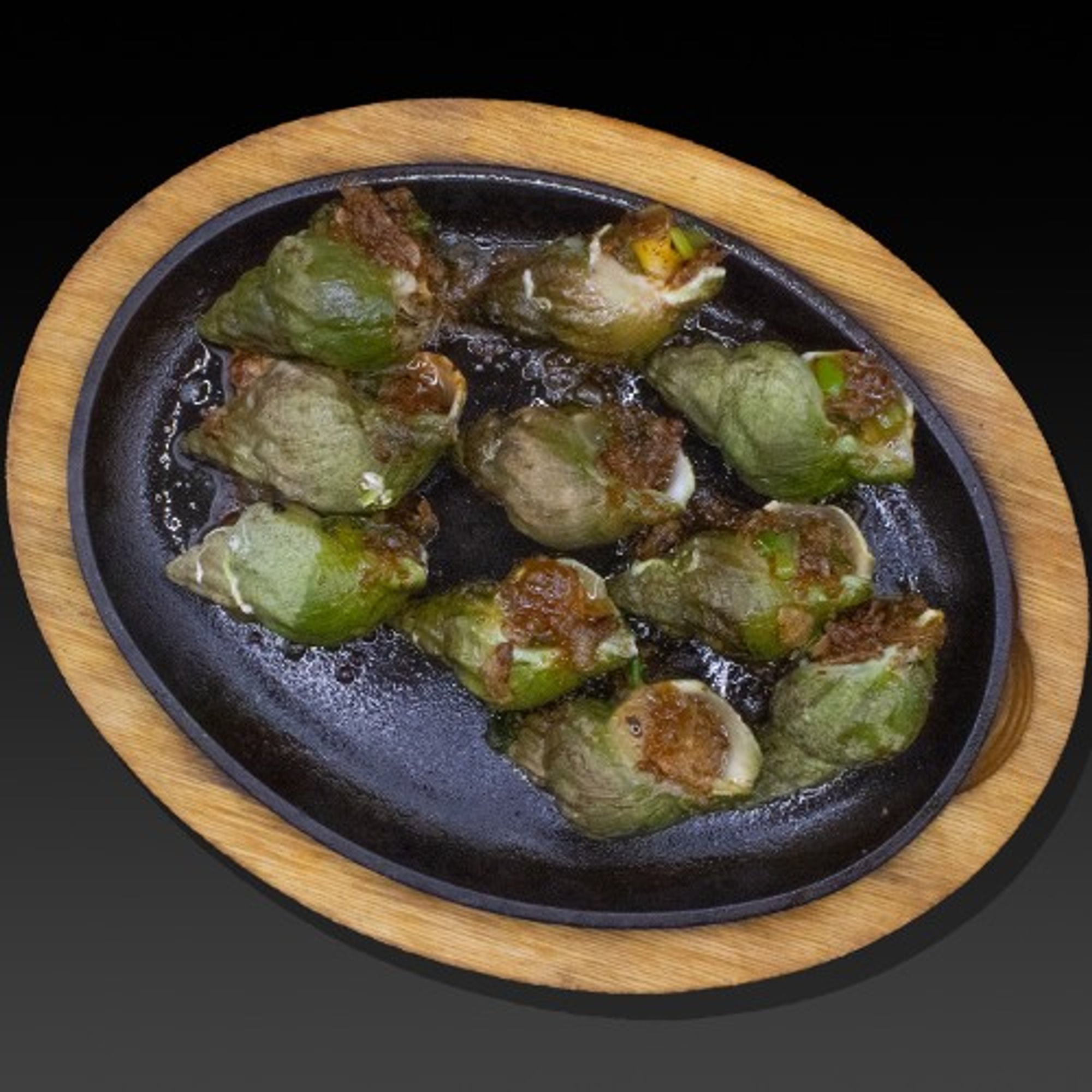 Grilled Escargot with Garlic & Butter