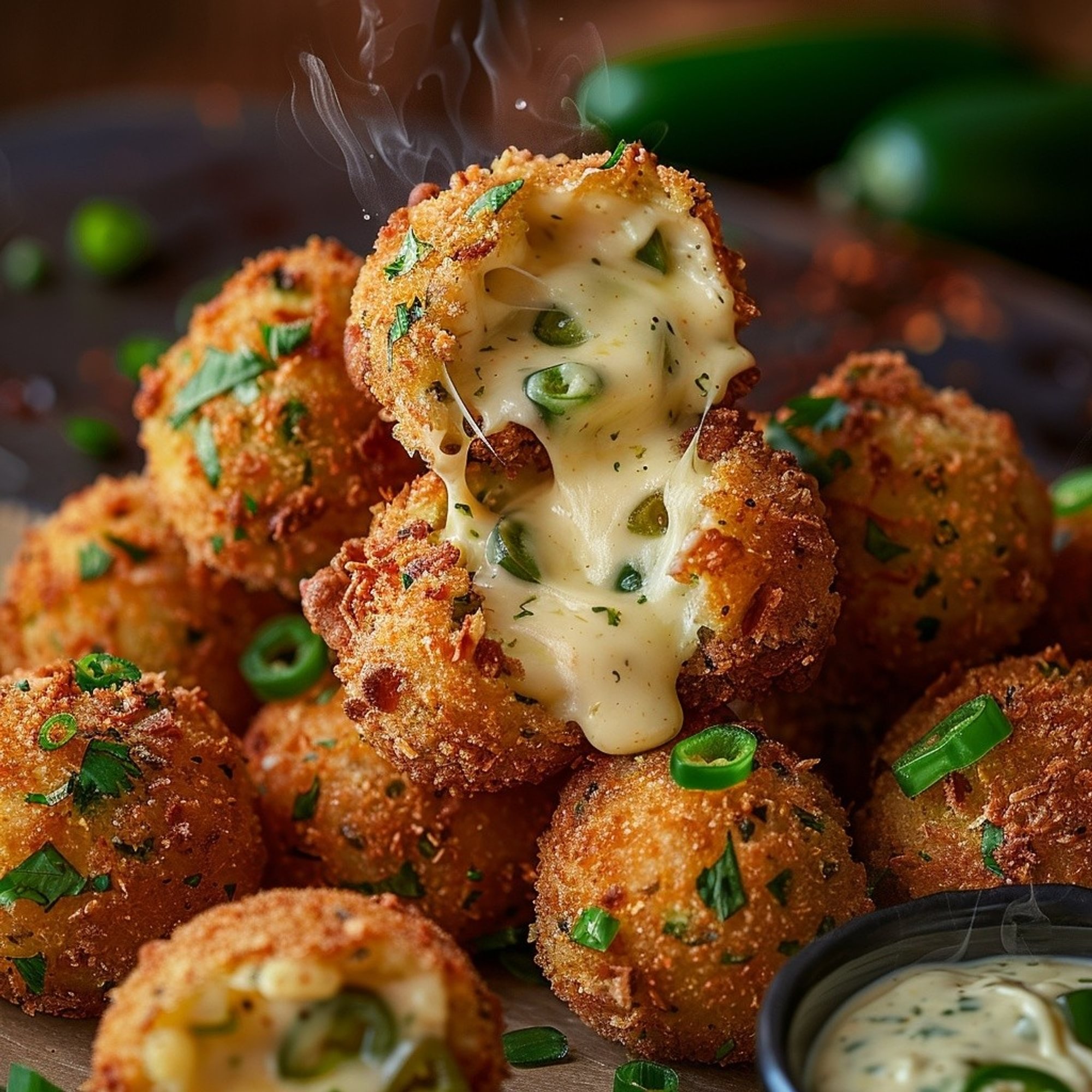 Vegan Cheesy Jalapeno Bites