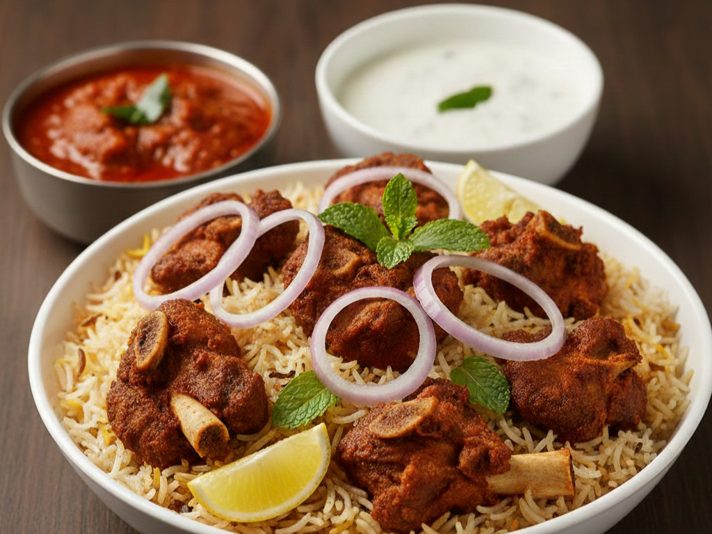 Goat Fry Biryani (GF, NF)