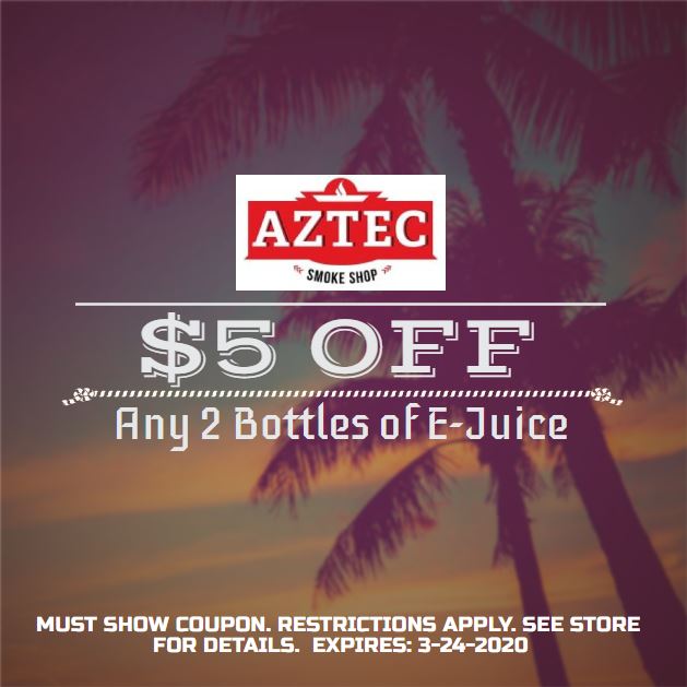 $5 Off Any 2 Bottles of E-Juice