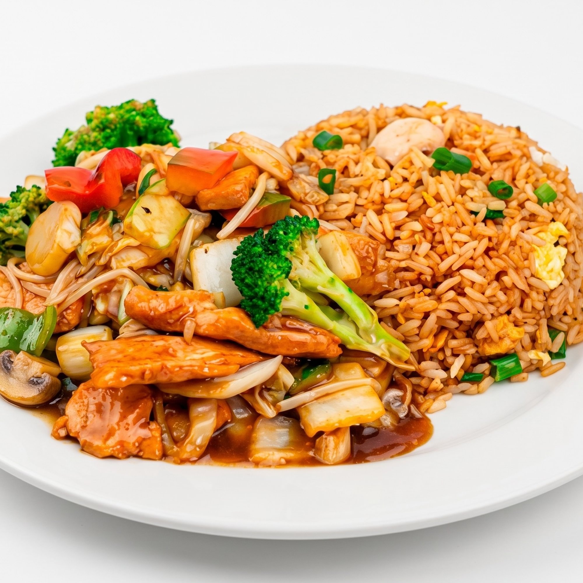 Combinado Chifa de Carne [Beef, Fried Rice & Noodle Combo]